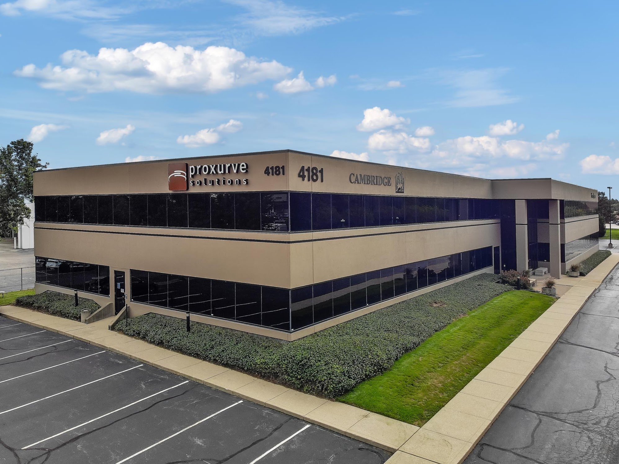 The Proxurve Solutions office at 4181 E 96th Street in Indianapolis, Indiana