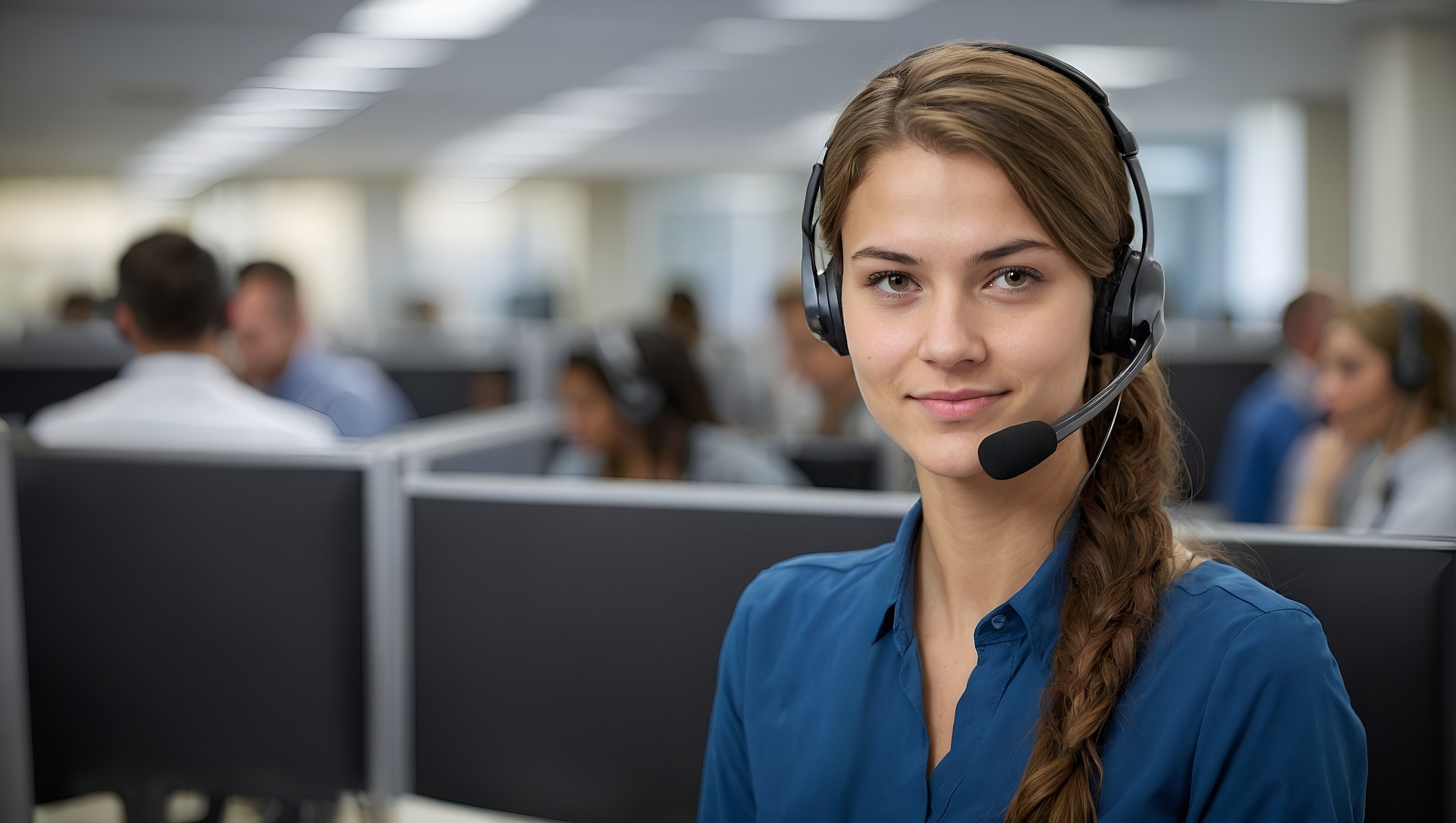 A Proxurve Solutions technician taking a client support call
